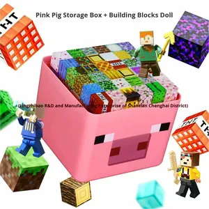Bloques Magnéticos de Construcción, 40 Piezas, Animales y Naturaleza de Plástico, Caja de Almacenamiento, Juguete de Ensamblaje para Niños y Niñas, Regalo - Product Image 2