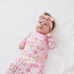 Pyjamas personnalisés en bambou pour bébés, vêtements de nuit à manches longues, gigoteuses, combinaisons unisexes pour bébés, vêtements de nuit pour tout-petits, vente en gros - Product Image 4