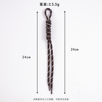 Llaveros de cuerda de nailon trenzado hechos a mano en varios colores para mujer, decoraciones de macramé, llaveros de cuerda estilo bohemio para dijes de bolso