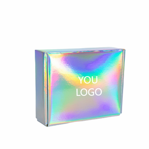 Caja de Cartón Corrugado Holográfica Arcoíris para Regalos, Compras y Envíos Comerciales - Product Image 3