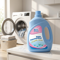 Détergent liquide professionnel jetable à haute concentration pour lessive, parfum naturel, usage commercial, 5 gallons, quantité en vrac