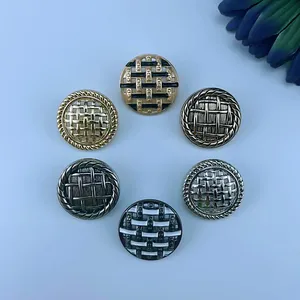 Wholesale High Quality Customized Metal alloy brass sewing fancy Shirt Suit Buttons Garment Accessories flower buttons