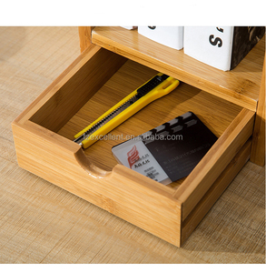 Bamboo Monitor Stand, Desktop Organizer, <b>Computer</b> Laptop Riser - Product Image 4