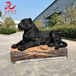 Animatronic in acciaio a grandezza naturale <span class=keywords><strong>pantera</strong></span> nera modello <span class=keywords><strong>animale</strong></span> realistico per parchi a tema all'aperto e al coperto e mostre commerciali - Product Image 5