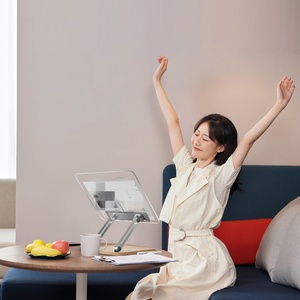 Có thể điều chỉnh có thể gập lại máy tính để bàn Riser <span class=keywords><strong>Acrylic</strong></span> cuốn sách đứng và người giữ cuốn sách cho máy tính xách tay công thức sách giáo khoa - Product Image 6