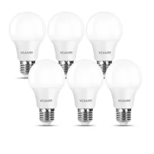 Ampoules à vis VCAN E27 équivalent 60W blanc chaud 2700K 8.5W 806lm ampoules E27 à vis Edison à économie d'énergie et à intensité variable