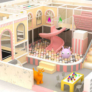 Système de jeux souple sur le thème de la crème, personnalisable, pour <span class=keywords><strong>parc</strong></span> d'attractions intérieur, piscine à balles pour entreprises familiales, capacité 50-200 enfants - Product Image 3