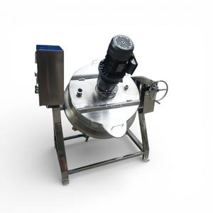 Chaudière industrielle à eau inclinable de 100L, 500L, 600L, à chauffage gaz ou électrique, avec agitateur et grattoir - Product Image 6