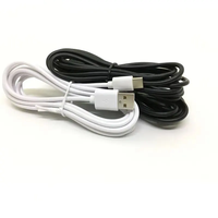 Câble de charge rapide en gros 2.1A 1m/2m Type-C vers USB pour ordinateur et écouteurs, blanc, charge rapide et transfert de données