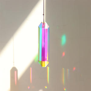 قطعة كريستال ملونة من الكريستال قلادة موشور ماسك نافذة معلقة مصباح ماسك كريستال موشور الأوجه أجزاء كريستال ثريا - Product Image 5