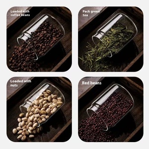 Barattolo di Conservazione per Alimenti dal Design Moderno - Contenitore in <span class=keywords><strong>Vetro</strong></span> <span class=keywords><strong>Sottovuoto</strong></span> Antiumidità per Chicchi di Caffè, Polvere di Caffè, Tè in Cucina - Product Image 3