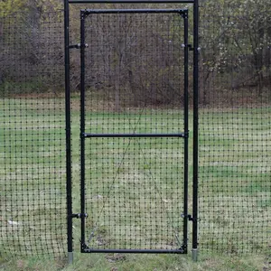 7' High Plastic Deer Mesh Fence Gate with Steel frame
