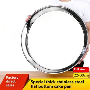 Platos de Servir de Diferentes Tamaños Personalizados, Platos para Ensalada de Cocina, Plato de Acero Inoxidable para Comida, Bandeja Redonda para Frutas - Product Image 5