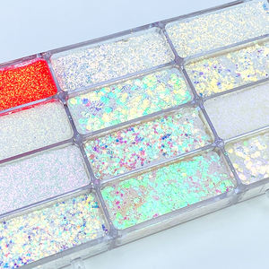 Paleta de Sombras de Ojos en Gel con Brillo Personalizada MLM, 6 Colores, 110g, Maquillaje Mineral Biodegradable para Uso Diario, Fiestas y Bodas - Product Image 5