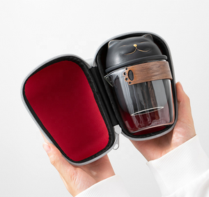 Mini théière de voyage <span class=keywords><strong>en</strong></span> céramique, style Kung Fu chinoise, 1 théière, 3 tasses, <span class=keywords><strong>tasse</strong></span> <span class=keywords><strong>à</strong></span> <span class=keywords><strong>thé</strong></span> <span class=keywords><strong>en</strong></span> <span class=keywords><strong>porcelaine</strong></span> <span class=keywords><strong>avec</strong></span> <span class=keywords><strong>infuseur</strong></span> <span class=keywords><strong>à</strong></span> <span class=keywords><strong>thé</strong></span>, sac Portable pour l'extérieur - Product Image 5