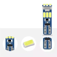 Lámpara LED superbrillante para salpicadero de coche, bombillas 3014 9SMD, T5, Panel de luz indicadora, 6000K, 12V