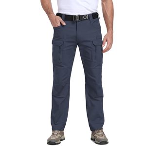 Custom Men's <b>Stretch</b> Tactical <b>Cargo</b> Pants 100% Cotton Multiple Pockets Breathable Work Outdoor Hiking Trousers - Product Image 2