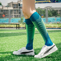 Chaussettes de sport respirantes, épaisses, à séchage rapide, pour hommes, pour le basketball, athlétiques, à compression