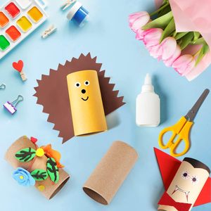 Rollos <span class=keywords><strong>de</strong></span> Cartón Marrón sin Recubrimiento Personalizados, <span class=keywords><strong>Tubos</strong></span> Gruesos para Manualidades, Tubo <span class=keywords><strong>de</strong></span> Papel para Arte DIY - Product Image 5