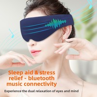 Masseur oculaire avec compresse chaude et musique, soulage la fatigue oculaire, la sécheresse, masque oculaire pour dormir, batterie intégrée 500mAh, cadeau d'anniversaire