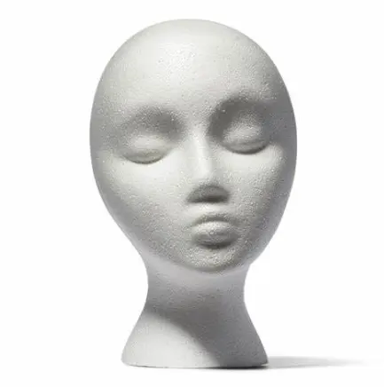 28cm Styrofoam Female Wig Head Mannequins Manikin, Style, Model & Display Women's Wigs, Hats & Hairpieces Stand
