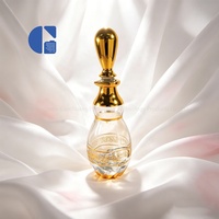 Flacon de parfum arabe du Moyen-Orient rechargeable 200 ml, bouteille d'huile de parfum personnalisée dorée, flacon à long col 200 ml