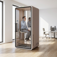 Cabines de bureau modulaires durables, mini-cabines acoustiques intérieures, cabine insonorisée pour appels téléphoniques et réunions