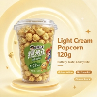 120g Gram Popcorn Manis Rasa Mentega dalam Stoples Tertutup |   Camilan Semi-Lunak |   Kualitas Standar Ekspor |   Tidak Ada Asam Lemak Trans |   Non-GMO