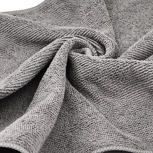 Toalla de microfibra sin bordes de 350 gsm para limpieza de coches y cocina, fabricada en China al por mayor - Product Image 4