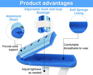 Attelle de fracture de doigt en aluminium de redresseur de soutien de pouce orthopédique médical - Product Image 2