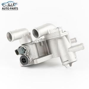 032121111BG Coque <span class=keywords><strong>de</strong></span> thermostat en aluminium pour <span class=keywords><strong>VW</strong></span> Beetle Bora Golf A2 Fabia Polo 1.4, coque <span class=keywords><strong>de</strong></span> <span class=keywords><strong>liquide</strong></span> <span class=keywords><strong>de</strong></span> <span class=keywords><strong>refroidissement</strong></span> - Product Image 1