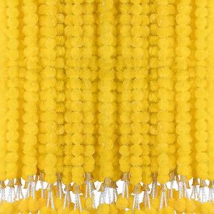 Ghirlanda Decorativa di Halloween Huaien, Ghirlanda di Fiori di Calendula Finta con Campanelle, Stile Messicano del Giorno dei Morti e Sud-Est Asiatico - Product Image 5