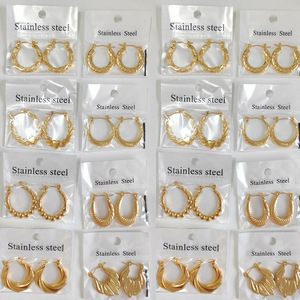 <span class=keywords><strong>Orecchini</strong></span> Geometrici a Cuore Rinhoo in <span class=keywords><strong>Acciaio</strong></span> Inossidabile Placcato Oro 18K PVD, Gioielli di Lusso per Donne e Ragazze - Product Image 5