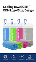 Serviette de sport rafraîchissante en microfibre à séchage rapide, sensation de fraîcheur glacée, impression de logo personnalisée, pour les voyages et les activités de plein air