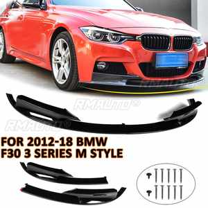 2 Piezas, Solo para la Versión Deportiva, para BMW Serie 3 F30, Estilo M, 2012-18, Cubierta de Parachoques Delantero en Negro Brillante, Difusor, Alerón, Kit de Carrocería - Product Image 1