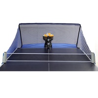 Robot de tennis de table Konford, machine de ping-pong avec télécommande, ping-pong automatique Pro-Spin pour l'entraînement avec un jeu de balles de 40 mm+