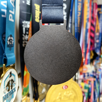 Médaille de récompense en métal forgé de haute qualité, personnalisée en usine, avec texture 3D, pour événements de fitness et de powerlifting