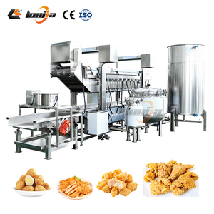 เครื่องทอดไข่นกกระทา 500 กก./ชม. เครื่องทำนักเก็ตไก่ เครื่องทอดหนังหมูกรอบ พร้อมสายพานตาข่ายป้องกันการลอย - Product Image 1