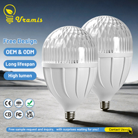 Ampoule LED Globe à Culot E27/B22, Haute Puissance 20W-60W, avec Cache Rayé, pour Éclairage d'Entrepôt - Vente en Gros Usine