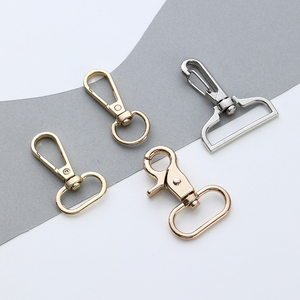 Mousqueton pivotant pour sacs, accessoires de luxe en alliage de zinc, fermoir à déclenchement, pièces de quincaillerie pour sac à main, bandoulière, bagages - Product Image 1
