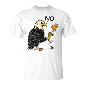 T-shirt rétro politique pour femmes, No Kings In America We The People - Product Image 1