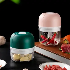 Automatische Garliczoom Crusher Pers Voedsel Snijmachine Speedy Blender Vleesmolen Stamper Usb Draadloze Elektrische Mini Knoflook Chopper