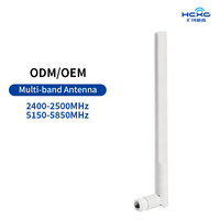 Personnaliser Blanc 2.4G & 5G Caoutchouc Canard Antenne Wifi Routeur Antenne Multibande SMA-J Connecteur Wifi Double Bande Antenne