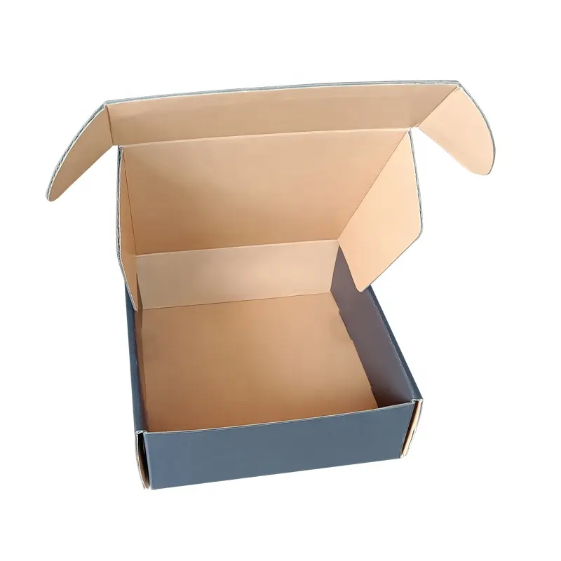 Vendita calda all'ingrosso marrone stampa personalizzata scatola di vestiti ondulata scatola di imballaggio di carta biancheria intima scatola di spedizione confezione regalo