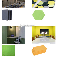 Panneau acoustique moderne en fibre de polyester Seninpanel, surface décorative pour l'absorption acoustique, bureau, salon, école - ignifuge