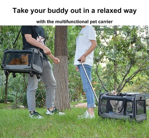 <span class=keywords><strong>Chien</strong></span> et Chat <span class=keywords><strong>Transport</strong></span> Transporteur Sac Pet Cages avec roues - Product Image 5