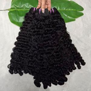 Factory Price Cambodian Raw <b>Hair</b> Queue De Cheval Cheveux Humain Burmese Curly Bundles Vietnamese <b>Hair</b> Supplier - Product Image 3