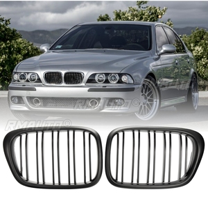 2 pièces Grilles de calandre avant brillantes couleur M pour BMW E39 Série 5 525 528 530 540 M5 1997 1998 1999 2000 2001 2002 2003 - Product Image 3