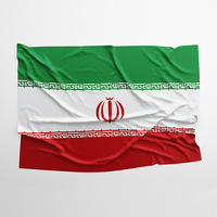 Drapeaux nationaux iraniens en gros, drapeaux portables en polyester 3x5, impression numérique, pour affichage extérieur