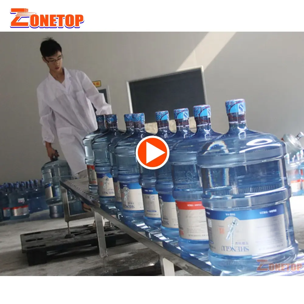 A-Z स्वत: पूर्ण उत्पादन 19 एल बाल्टी 5 गैलन पानी बॉटलिंग लाइन